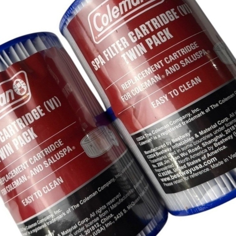 Coleman Spa Filter Cartridge VI Twin Pack Replacement SaluSpa 2-Pack Hot‎ Tub